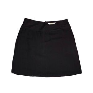 Reiss Black Ribbed Mini Skirt Size 6